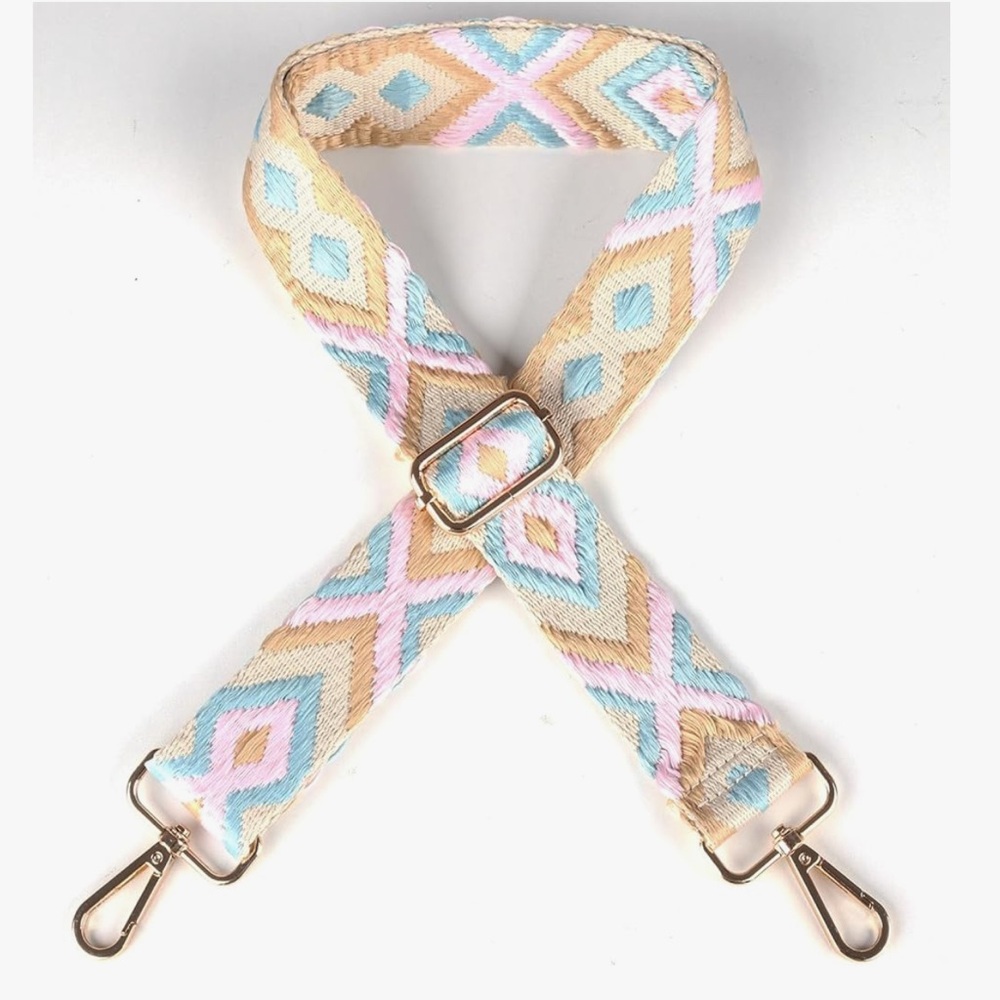 Colorful Geometric Bag Strap - Picture 2 of 4
